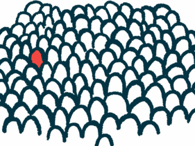 An outline of a single person is highlighted among a crowd.