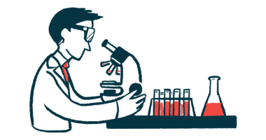 antibodies | Pompe Disease News | illustration of a man at microscope