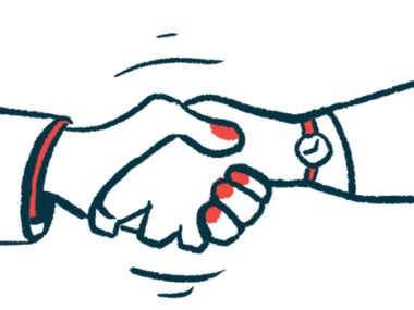 Two hands shake to seal an agreement.