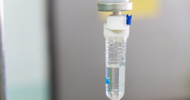 A close-up image of infusion drip
