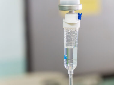 A close-up image of infusion drip