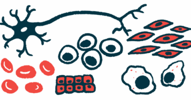 An illustration shows a selection of different types of cells.
