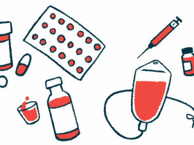 An array of treatment types, from pills and capsules to an intravenous medication drip, are pictured.